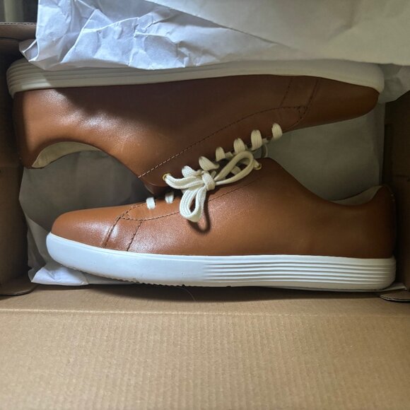 Cole Haan | Women's Grand Crosscourt II | Size Women's 8.5 (US) | Pecan Leather - Picture 4 of 6